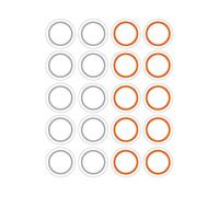 Autocollants papier ronds line 01 en feuilles diam. 14mm. 4 feuilles