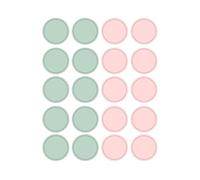 Autocollants papier ronds solid 02 en feuilles diam. 14mm. 4 feuilles