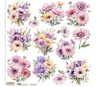 Autocollants Papier Scrapbooking - ScrapLove - Gerbera 1 Fleurs de Gerbera