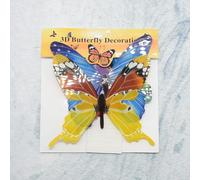 Autocollants Papillons Mignons 3d Pour Enfants, Papier Peint 12 Pièces/Sac, Pouvant Être Illuminés La Nuit, 2 Paquets