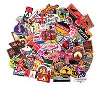 Autocollants pays villes autocollants valises voyage bagages travel stickers