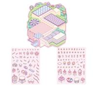 Autocollants paysagers | Autocollants 3D avec Capbara,Autocollants imperméables pour journaling Décoratif pour Scrapbooking Cadeaux Créations Valises Maison Voyage Complet Débutants