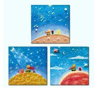 Autocollants Peinture À L'huile Le Petit Prince, Étiquette Scrapbooking, Papeterie Décorative Mignonne, Dessin Animé, Pour Journal Intime, Diy Bricolage, 24 Pièces/Lot