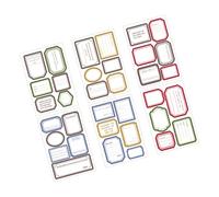 Autocollants perforés pour pages de notes, type 1 | Cadre à mémoire de planning avec surface imprimée laminée pour les mises en page de journaux, les rapports de lecture