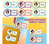 [Autocollants personnalisables avec nom] 52/104/156 pièces | Étiquettes autocollantes imperméables pour tasses et produits de papeterie | Autocollants créatifs DIY | Autocollants décoratifs multi-scén