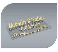 Autocollants personnalisables avec nom et date, autocollants pour invitations, mariage, baptême, fiançailles, communion, anniversaire, fête, vintage, tampon (Modèle 8)