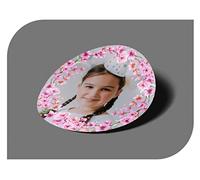 Autocollants personnalisés Mariage avec votre image dans le cadre de fleurs, étiquettes adhésives pour invitation mariage avec votre photo, baptême, fiançailles, communion, anniversaire (modèle 7)