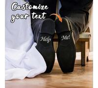 Autocollants personnalisés pour chaussures de mariage pour le marié, décalcomanies de chaussures de mariée personnalisées - "Je le veux, Je le veux" et "Amour éternel"/"Je t'aimerai pour toujours" - A