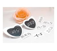 Autocollants personnalisés pour lunettes de soleil de mariage, décalcomanie uniquement pour lunettes de soleil de mariée, enterrement de vie de jeune fille, cadeau de mariage, décalcomanies en vinyle