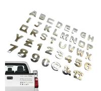 Autocollants personnalisés pour voiture - 26 lettres, 10 chiffres, 4 symboles | Design résistant aux UV - Emblème de modification de décoration personnalisée | Autocollants alphabet anglais