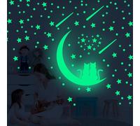 Autocollants phosphorescents - Chats sur la lune KP16759