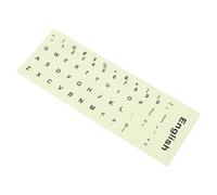 Autocollants Phosphorescents pour Clavier PVC, Installation Rapide, Noël | Lettres Anglaises et Double Langue, Finition Mate Lumineuse, pour Touches Azerty, Ordinateurs Portables ou Postes Fixes
