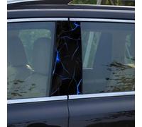 Autocollants pilier graphiques personnalisés pour voitures imperméables, résistants au soleil et aux rayures - décalcomanies de porte de véhicule à faire soi-même, pour un style personnalisé (C)