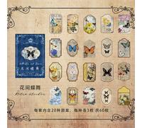 Autocollants Plantes Vintage, Étiquette Scrapbooking, Pour Marque-Pages, Fabrication De Cartes De V¿Ux, Carnet De Notes, Agenda, Journal Intime, 60 Feuilles