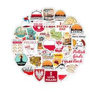 Autocollants Pologne pour bouteilles d'eau et ordinateurs portables - Décorations et cadeaux sur le thème polonais, vinyle imperméable - Poland Stickers