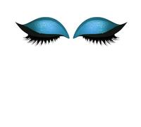 Autocollants Pour À Paupières Patchs Cosmétiques 2-en-1 pour le Regard | Patch Anti-Transpiration Cils et à Paupières pour Festival Concert Cosplay Soirée Scène Mariage