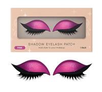 Autocollants pour à paupières Patchs cosmétiques oculaires 2 en 1 | Patchs réutilisables pour ombre à paupières et cils pour femmes et filles, festival, carnaval, concert cosplay