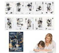 Autocollants pour adultes, autocollant de coloriage - 20 feuilles de livre de collage vintage - Accessoires de scrapbooking, décoration de décoration, fournitures de journal pour adultes pour albums