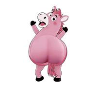 Autocollants Pour | Autocollants Mignons De Bande Dessinée 3D De Fesses De Cheval-autocollants De Planificateur, Pour La Journalisation De La Bouteille D'eau De Journal De Carte D'école De Cla