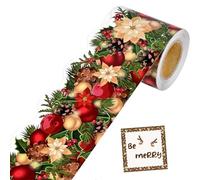 Autocollants pour bords de bulletins de Noël, Noël,Panneau de carte bord autocollant pommes de pin Décoration de classe festive portes et par