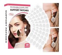 Autocollants pour boucles d'oreilles séparées pour lobes d'oreilles invisibles imperméables, 100 pièces/200 pièces, stabilisateurs confortables de soutien pour le lobe de l'oreille qui évitent la