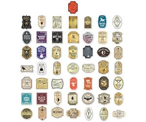 Autocollants Pour Bouteilles De Potion - 50 Étiquettes Esthétiques Imperméables, Autocollants Décoratifs, Thème De Potion Magique | Autocollant En Papier, Autocollant Artisanaux Amusants Pour Boutei