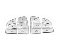 Autocollants pour boutons intérieurs Compatible Avec Benz Pour A Class 2016-2018 Pour GLA Class 2017-2019 Autocollants De Garniture De Volant De Voiture Accessoires