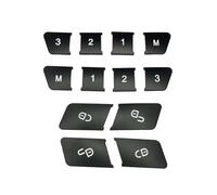 Autocollants pour boutons internes Compatible Avec Benz Pour Classe-ML 2012 2013 2014 Pour Classe-A 2013 2014 2015 2016 2017 Autocollant Pour Bouton De Lève-vitre De Voiture(12pcs)