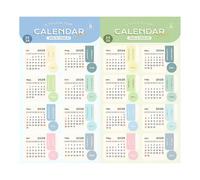 Autocollants pour calendrier 2026, étiquettes de planification étanches, onglets de planification avec indexation claire des dates, autocollants de planification avec finition résistante aux
