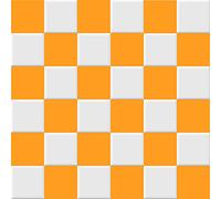 Autocollants pour carrelage - 14,5 x 14,5 cm - Motif à carreaux jaunes et blancs - Design rétro - Pour cuisine, salle de bain et WC - Pour miroir de carrelage et décoration murale