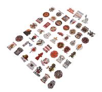 Autocollants pour Casque de Chantier PVC 50 Feuilles | Styles Variés, Usage Intérieur pour Projet D’art, Retrait sans Résidu et Surface Résistante aux Rayures