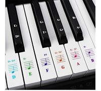 Autocollants pour clavier - 25/49/61/88 touches - PVC durable - Réutilisables - Accessoires enfants