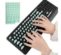Autocollants Pour Clavier - Couverture Fine En Silicone | Stylo À Peinture Avec Lettrage Décoratif, Personnalisation Du Bureau, Saisie Sur Ordinateur | Autocollants De Clavier Pour Femmes Et Filles, C