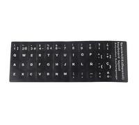 Autocollants pour clavier d'ordinateur portable, autocollants pour clavier espagnol, texture mate, matériaux de qualité supérieure, faciles à