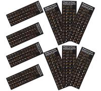 Autocollants pour Clavier Thaïlandais, Lettres Orange Blanches | Ordinateurs Portables et Touches, Aide D'apprentissage des Langues, Lot Pratique pour Salles de Classe
