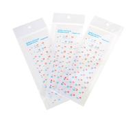 Autocollants pour clavier ukrainien avec lettrage blanc/couleur pour clavier d'ordinateur, PVC