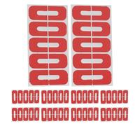 Autocollants pour Cuticules en U, 100 Pièces, Plastique Rouge