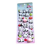 Autocollants pour dessins animés | 3D Panda transparents amusants et réutilisables, autocollants pour bouteilles d'eau,Pour amis intérieur extérieur réfrigérateur agenda maison voiture carnet