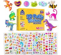 Autocollants pour Enfant, Fille et Garçon de Purple Ladybug Lot de 40 Planches Uniques, 950 Stickers - Gommettes Animaux, Lettres, Chiffres, Smiley et Plus - Pack d'Échantillons Inclus
