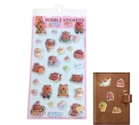 Autocollants pour enfants | Décalcomanies de dessin animé Capybara | Autocollants 3D de dessin animé | pour ordinateur portable, étui de téléphone, fête, anniversaire, salle de classe, récompense