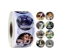 Autocollants pour Étudiants - 500 pièces/rouleau d'autocollants d'Affirmation d'animaux de dessin animé pour | Autocollants de motivation Autocollants inspirants pour autocollants de