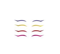 Autocollants pour eye-liner PaintLab, polyvalents et longue dur e, autocollants pour eye-liner, kit de 4 paires de bandes de maquillage pour les