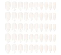 Autocollants pour Faux Ongles Blancs en Plastique, Lot Grand Format | DIY Manucure, Usage Maison ou Mariage, pour Extensions D’ongles et Doigts, Valeur Multiple