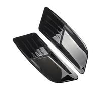 Autocollants pour Grilles D’aération de Capot Voiture 1 Paire Abs Noir