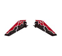 Autocollants pour H&Onda Africa Twin ADV 2024, Protections Latérales pour Réservoir, Autocollants pour Genouillères, Tapis De Traction Autocollant De RéServoir(Rouge,X-2)
