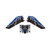 Autocollants pour H&Onda Africa Twin ADV 2024, Protections Latérales pour Réservoir, Autocollants pour Genouillères, Tapis De Traction Autocollant De RéServoir(Bleu,X-1)