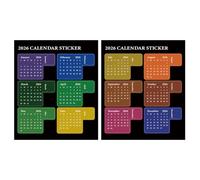 Autocollants Pour Index De Calendrier, Étiquettes Adhésives, 13,6 X 11,4 Cm, Autocollants Pour Planificateur Mensuel 2026, Étiquettes Mensuelles Pour Planificateur, Faciles À Décoller Et À Coller,