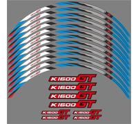 Autocollants pour Jantes De Moto 17 Pouces pour BMW K1600GT K 1600 K1600 GT 2011-2023, Bandes De Jante, Kit Complet Lot Complet d'autocollants de Jante(Bleu)