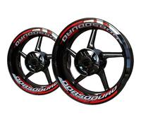 Autocollants pour Jantes De Moto pour Aprilia Dorsoduro, Bandes Réfléchissantes pour Moyeux, Kit D'autocollants Lot Complet d'autocollants de Jante(Couleur 3)