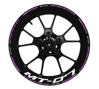 Autocollants pour Jantes De Moto pour MT07 MT-07 MT 07 2022, Bandes Réfléchissantes pour Moyeux De Roue, Ensemble Complet Lot Complet d'autocollants de Jante(Couleur 18)